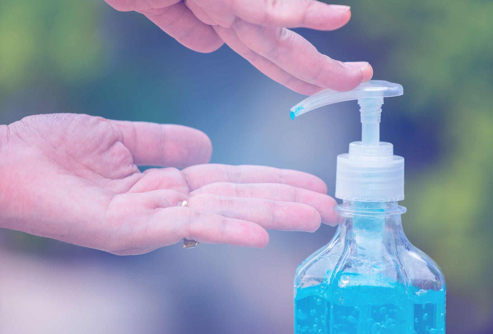 Hand Soap Being used