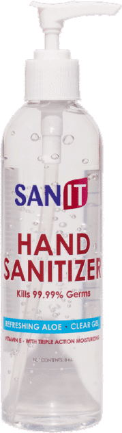 Sanit 8oz hand sanitizer bottle